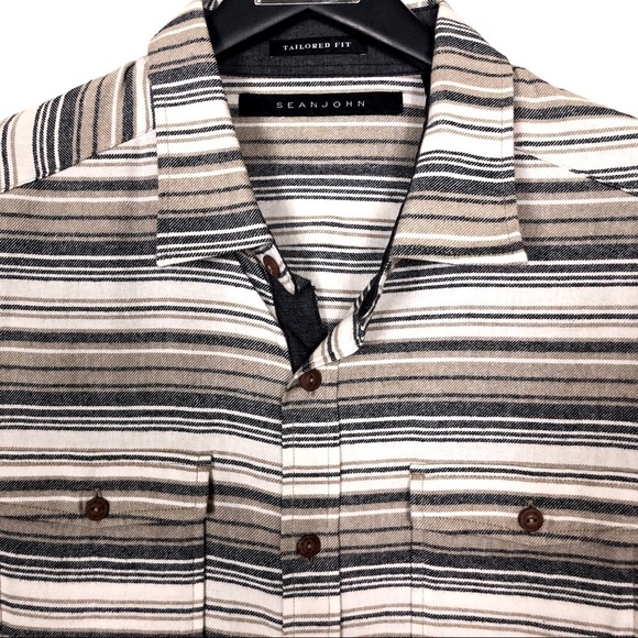 Sean John Casual Button Down Shirt 2XL - Picture 3 of 8